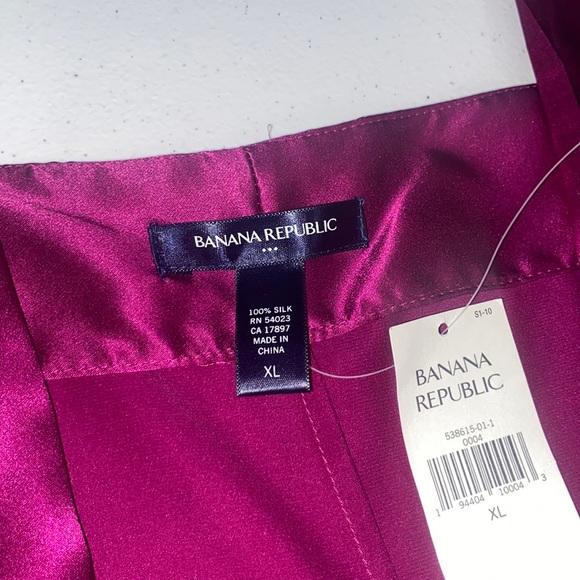 Banana Republic Women’s Purple Sleeveless 100% Silk Evening Dress Size XL NWT - Picture 6 of 9